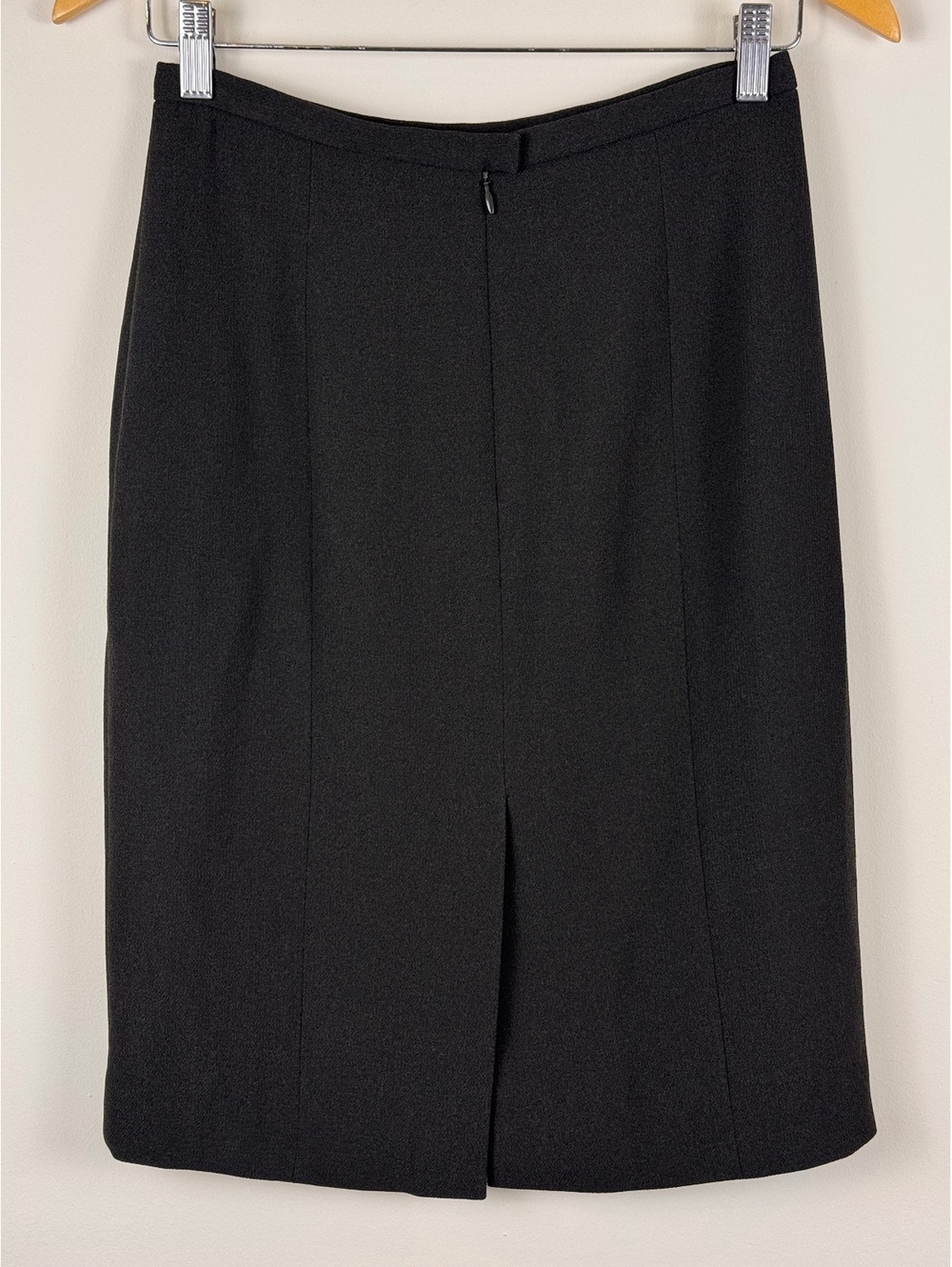 Ann Taylor Vintage Black Skirt Suit Set Blazer Pencil Skirt Size 4 Career - Picture 13 of 13